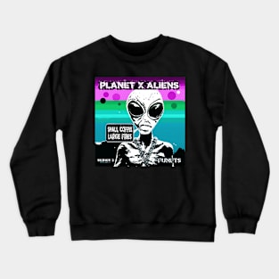 Funny Retro Alien Sci Fi Humor Crewneck Sweatshirt